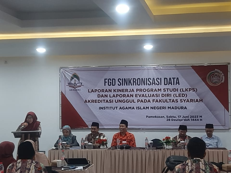 FGD SINGKRONISASI DATA LED DAN LKPS FAKULTAS SYARIAH IAIN MADURA